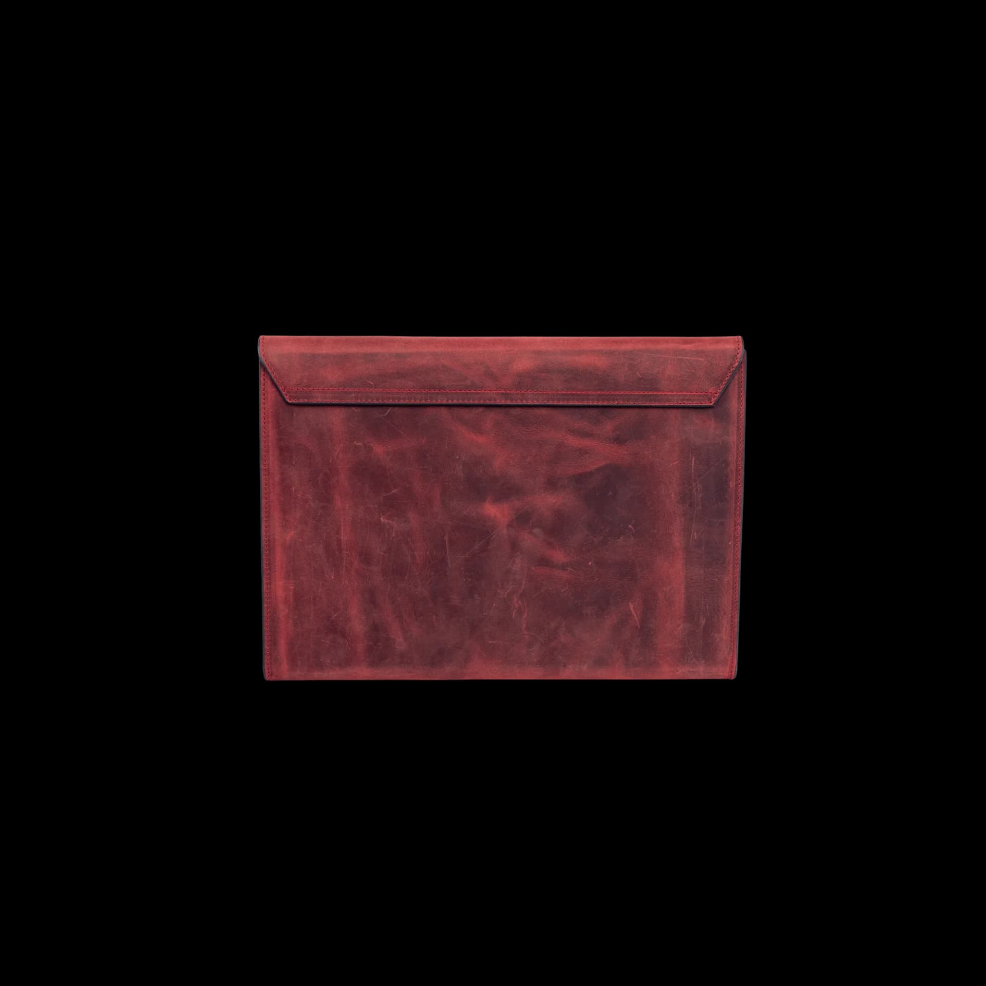 Porte-Document Rouge Bordeau Vieilli